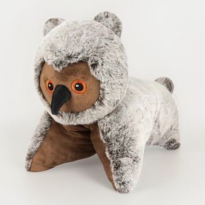 Weighted Owl Plush Pillow 15" Soft Washable Stuffed Animal Toy Gift Kids Baby